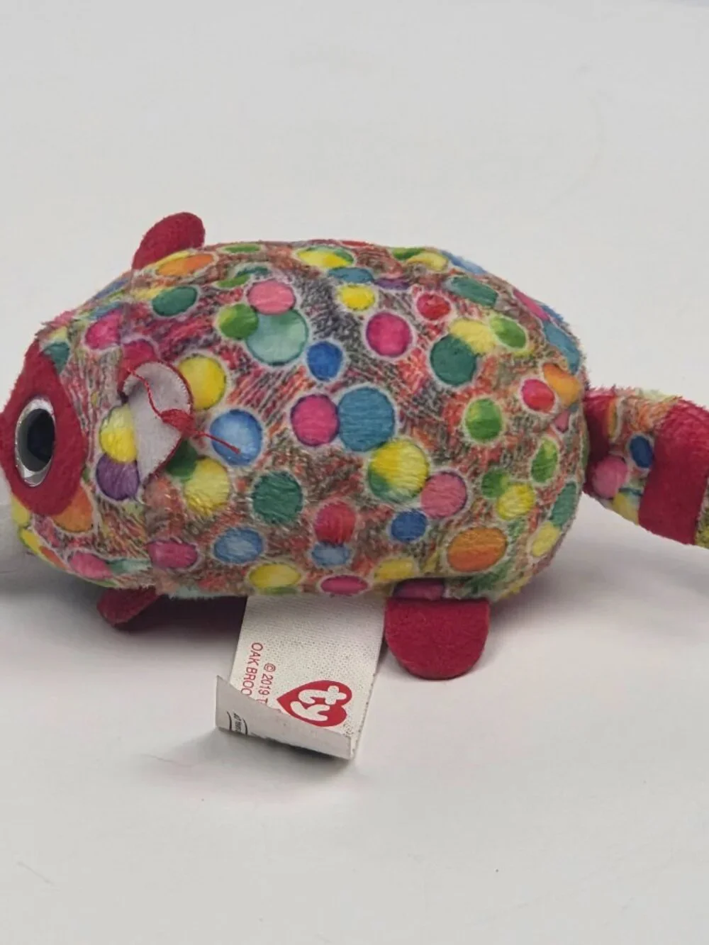 mcdonalds Teeny TY beanie boos rugger the raccoon plush red doll Happy meal Toy